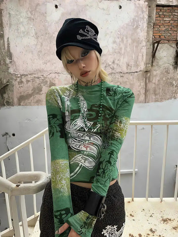 Fairy Grunge Print Top - KAYSMAR
