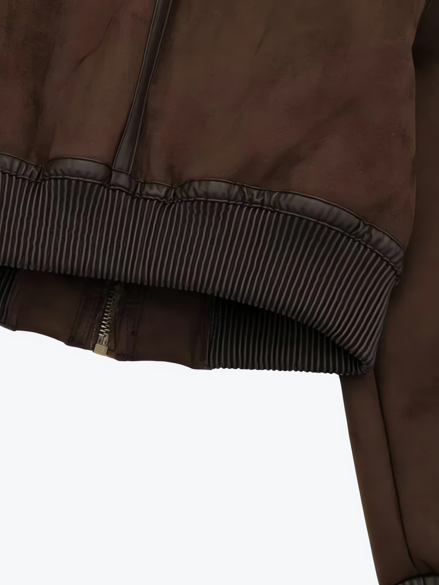 Faux Fur Collar Zip-Up Jacket - KAYSMAR