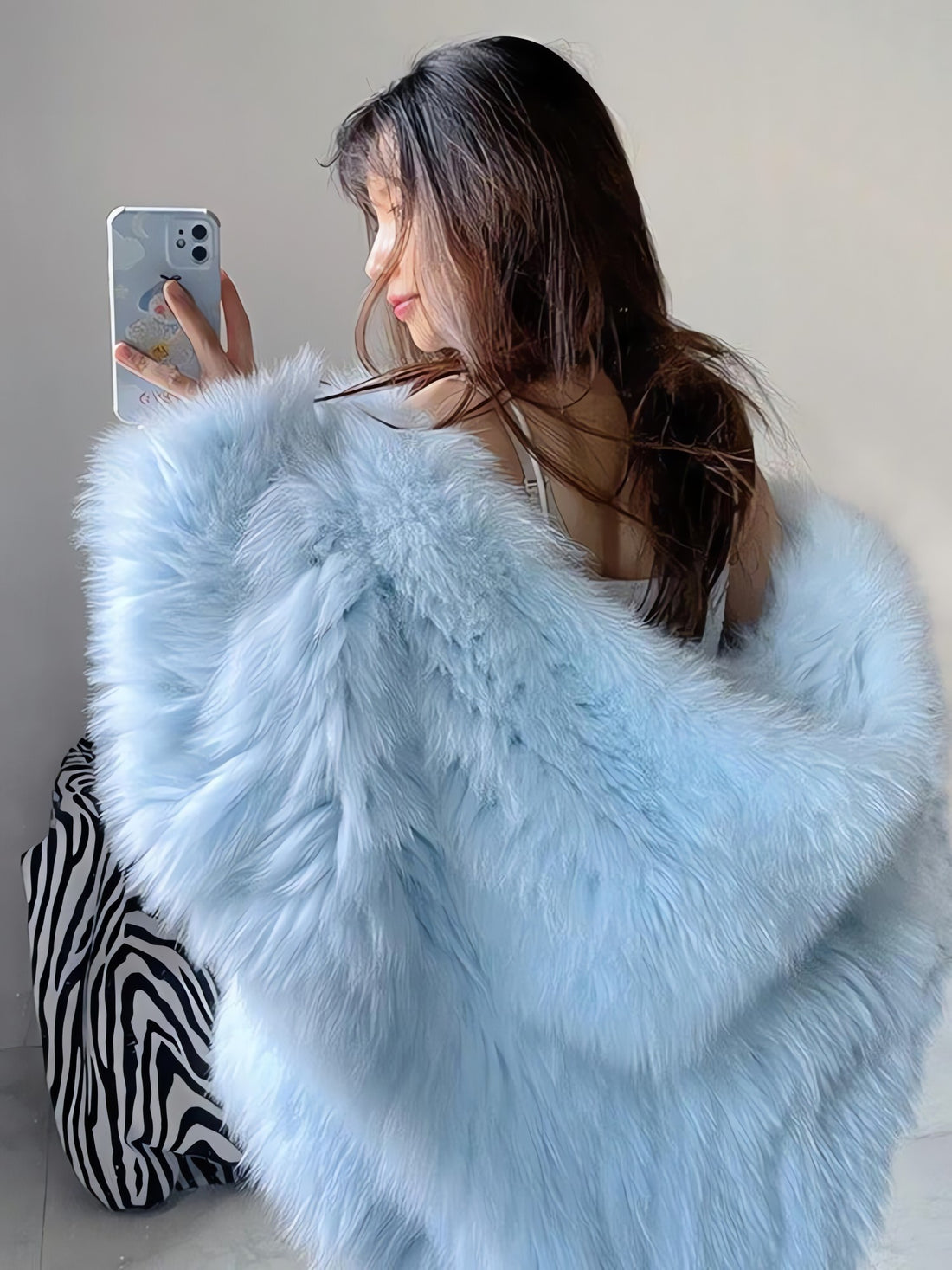 Faux Fur Hooded Jacket - KAYSMAR