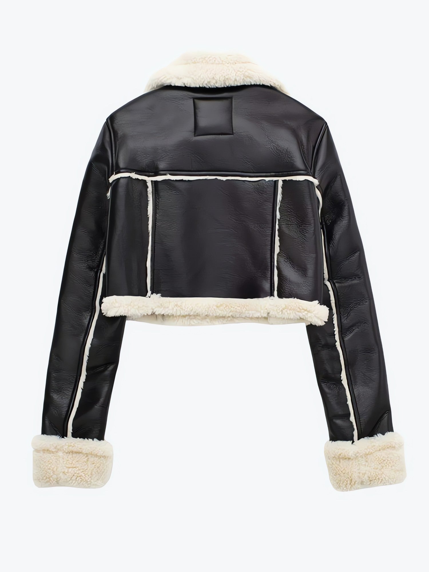 Faux Fur Lined Biker Jacket - KAYSMAR
