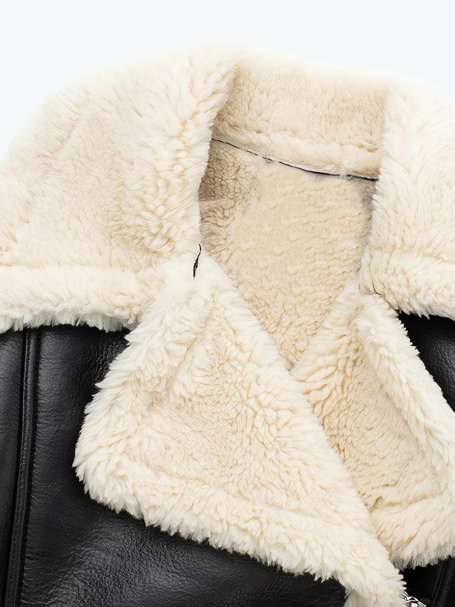 Faux Fur Lined Biker Jacket - KAYSMAR