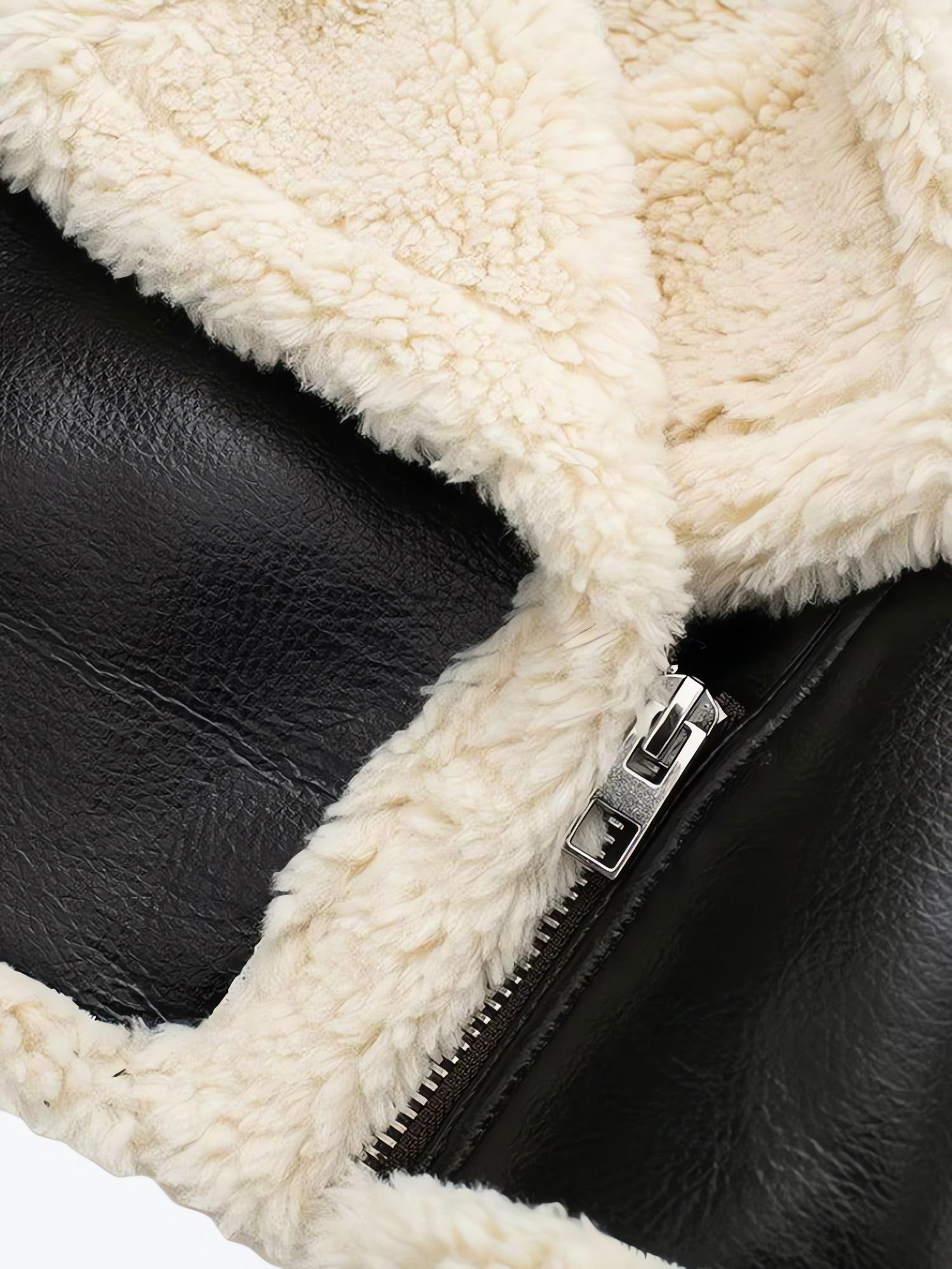 Faux Fur Lined Biker Jacket - KAYSMAR