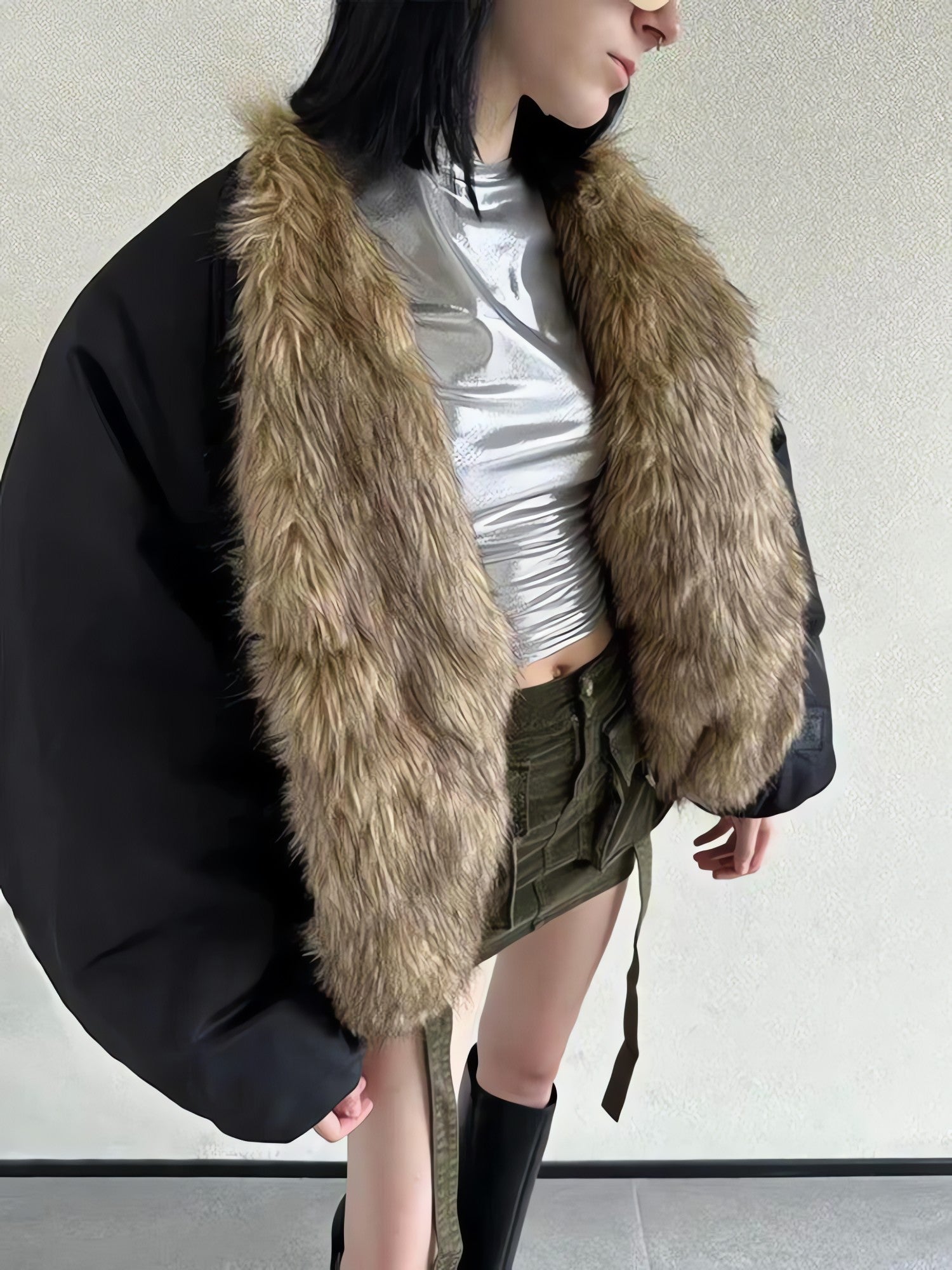 Faux Fur Puffer Jacket - KAYSMAR