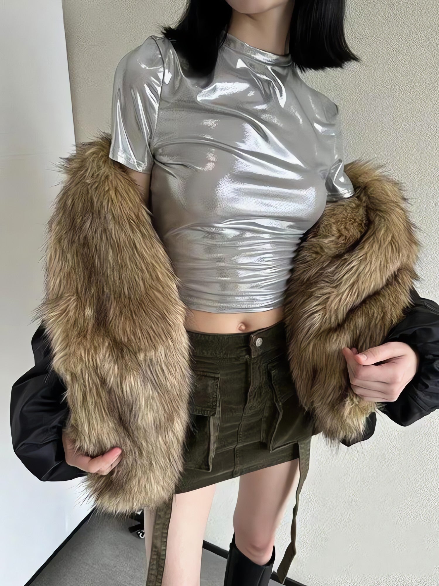 Faux Fur Puffer Jacket - KAYSMAR