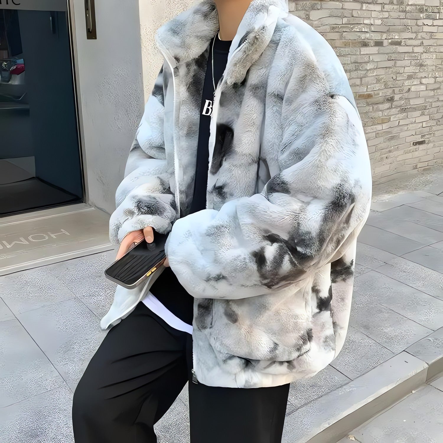 Faux Fur Zip-Up Teddy Jacket - KAYSMAR