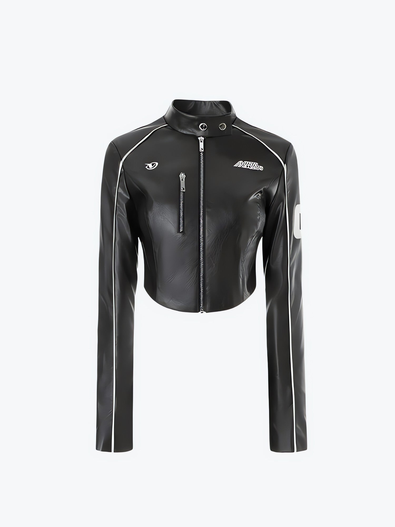 Faux Leather Biker Jacket - KAYSMAR