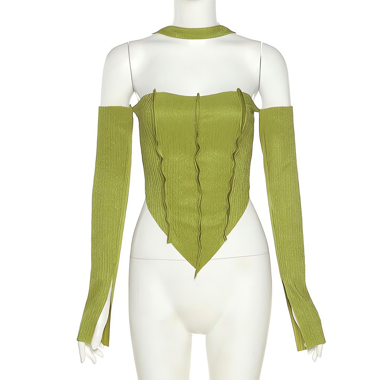 Flare Sleeved Halter Top - KAYSMAR