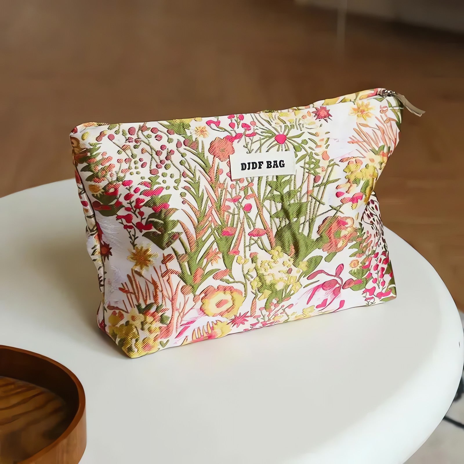 Floral Embroidered Makeup Bag - KAYSMAR