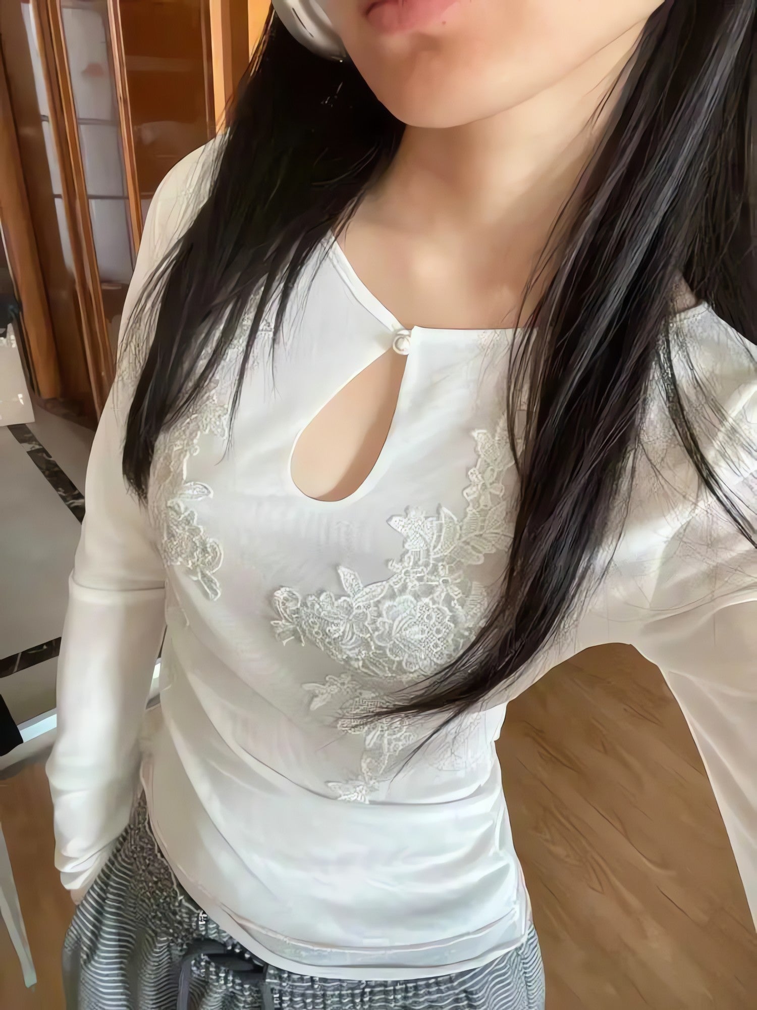 Floral Embroidered Mesh Top - KAYSMAR