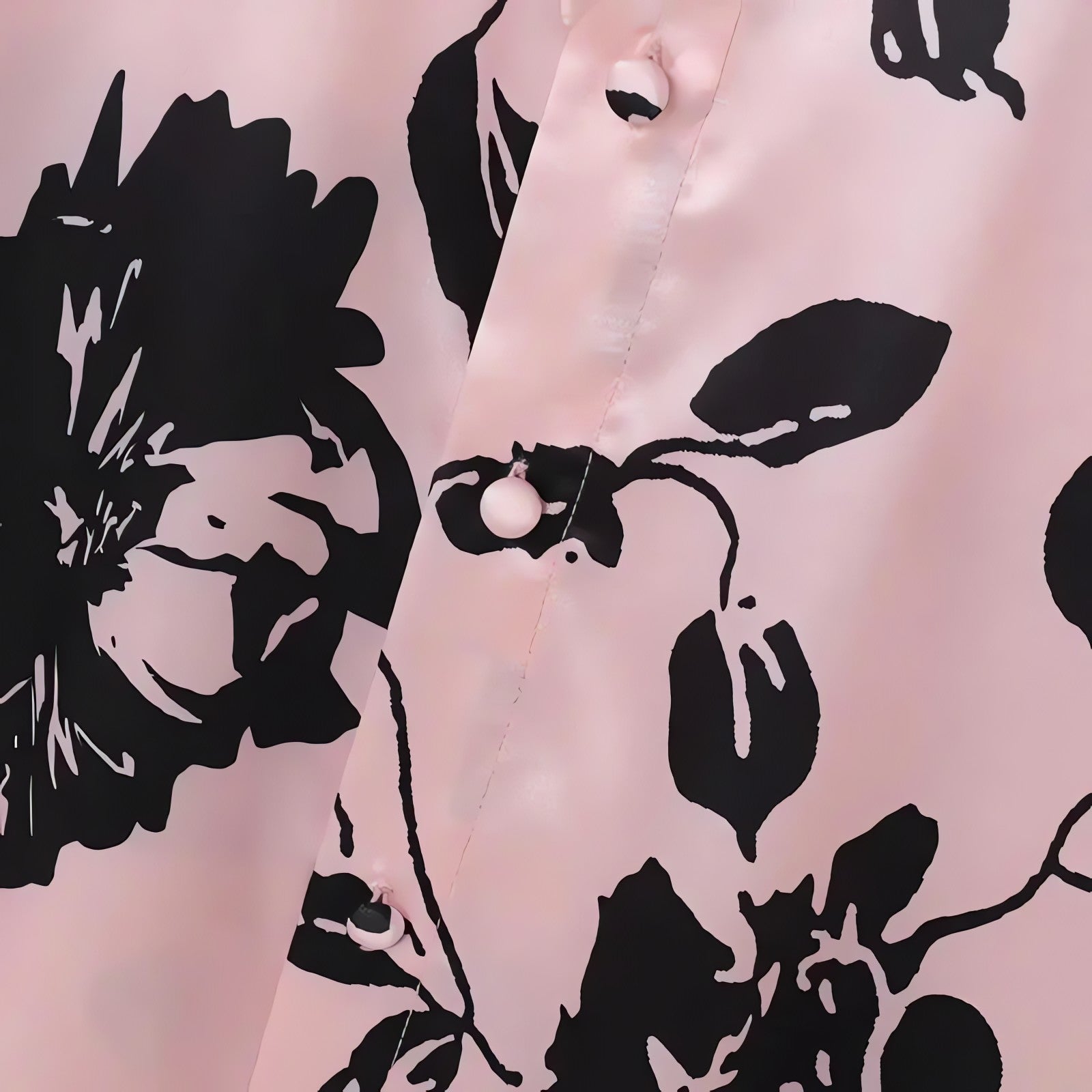 Floral Neck Tie Satin Top - KAYSMAR