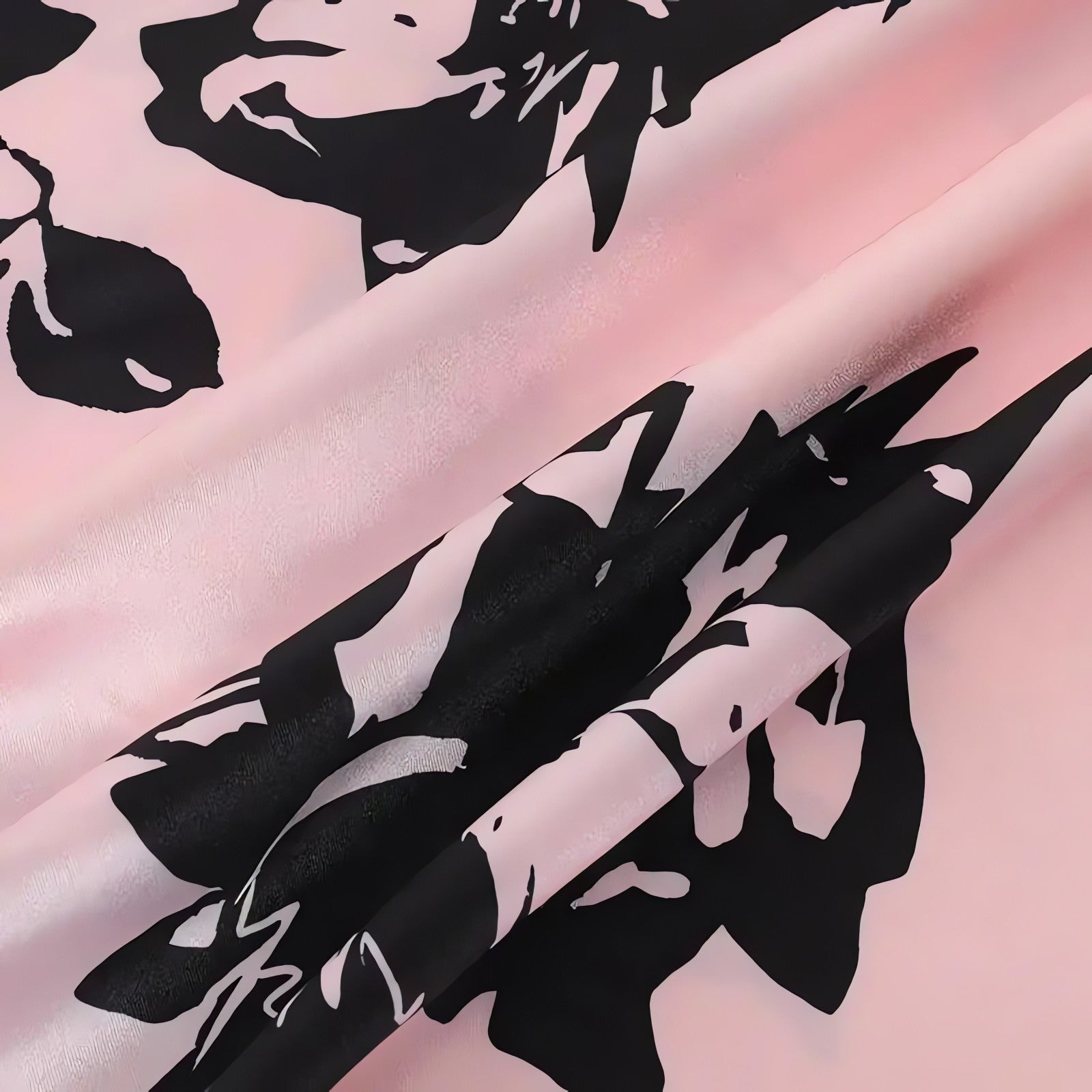 Floral Neck Tie Satin Top - KAYSMAR