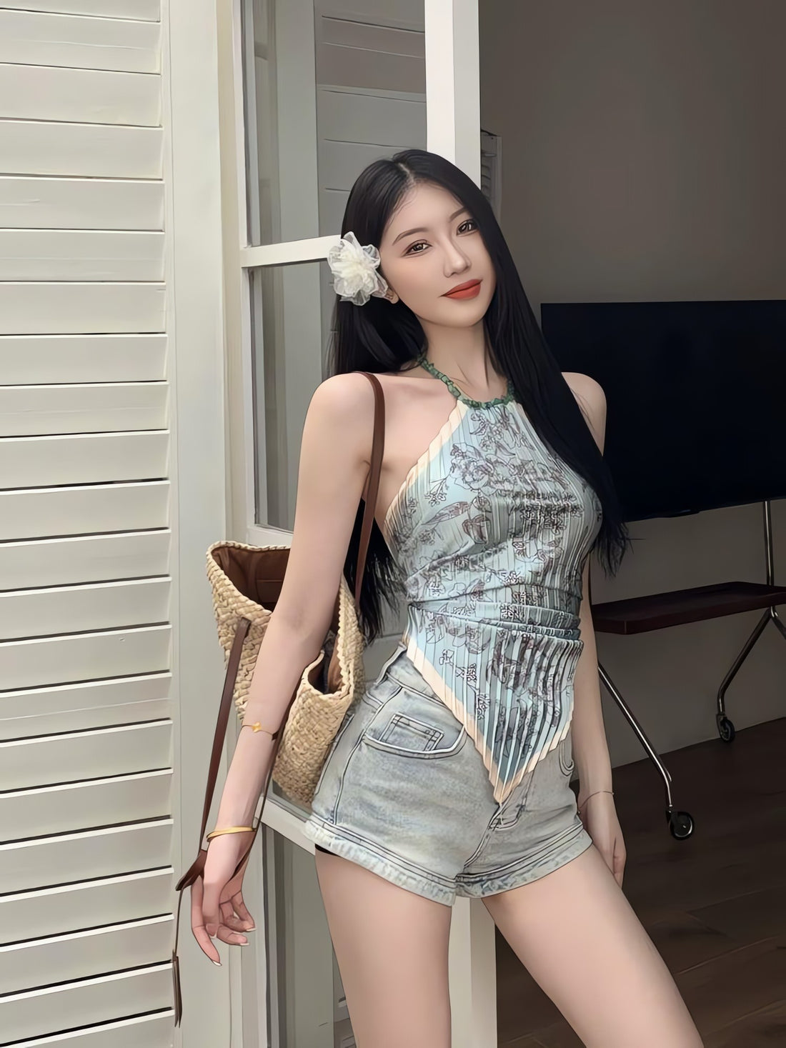 Floral Scarf Top - KAYSMAR