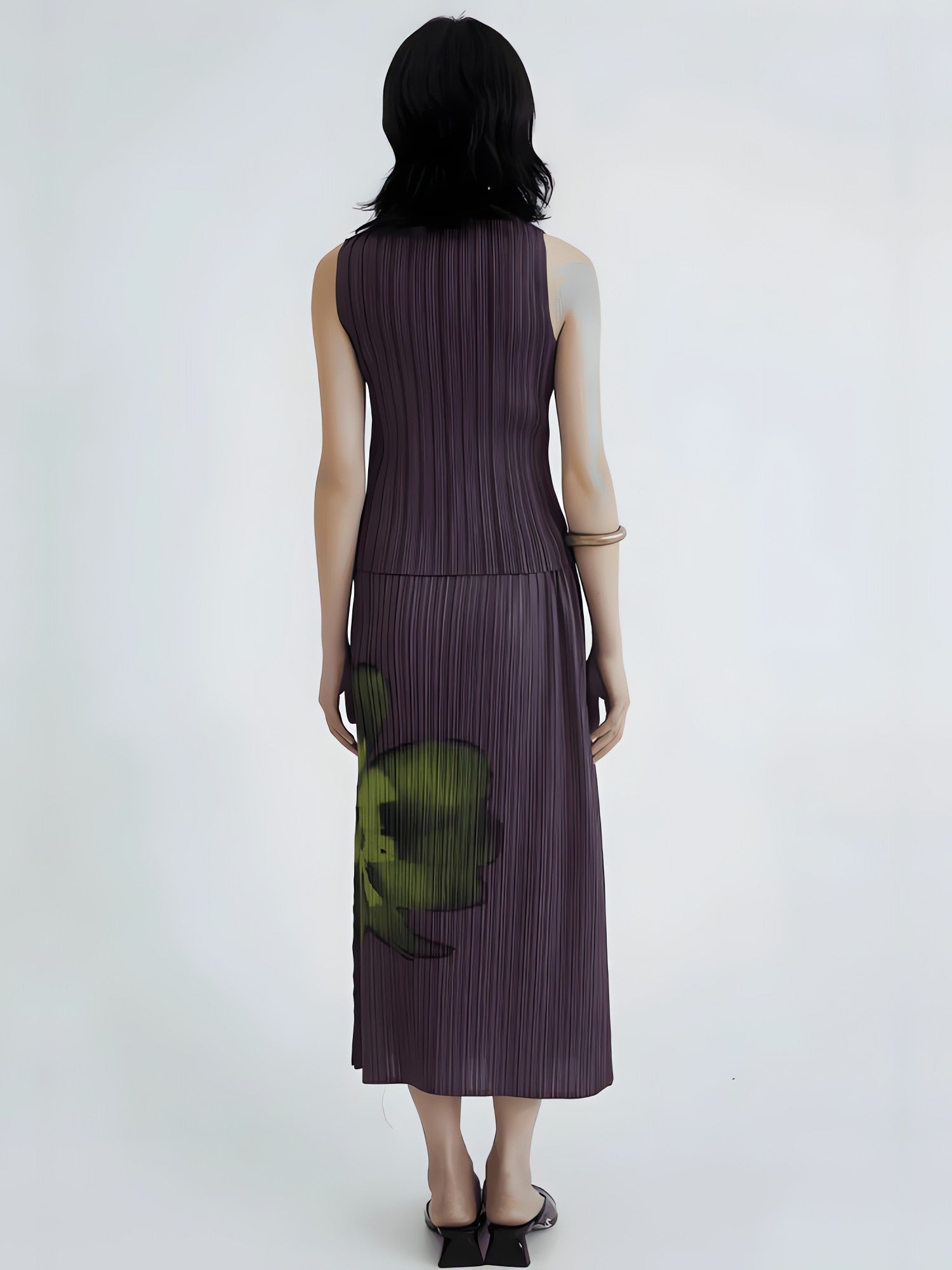 Floral Top & Midi Skirt Two Piece Set