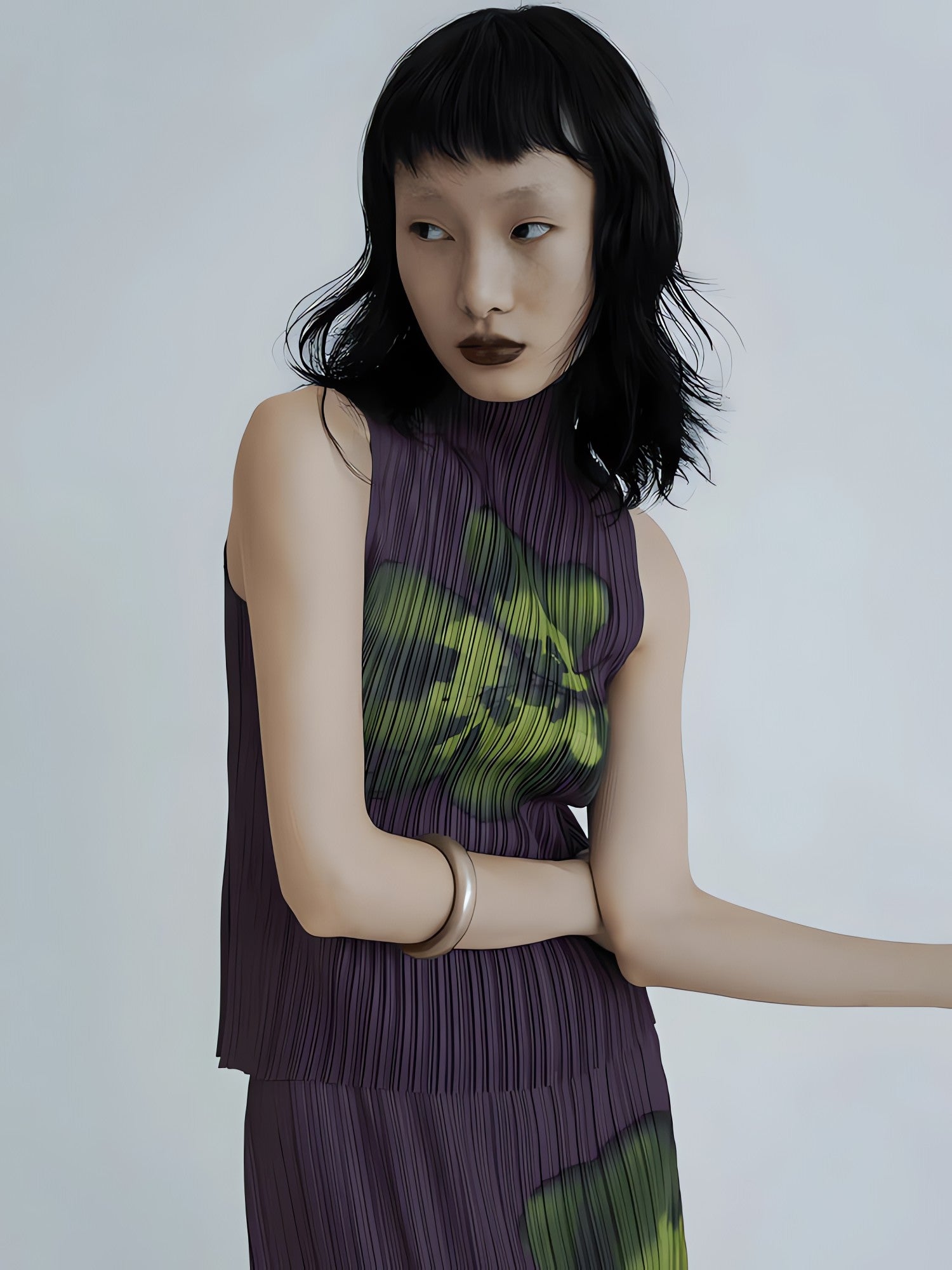 Floral Top & Midi Skirt Two Piece Set