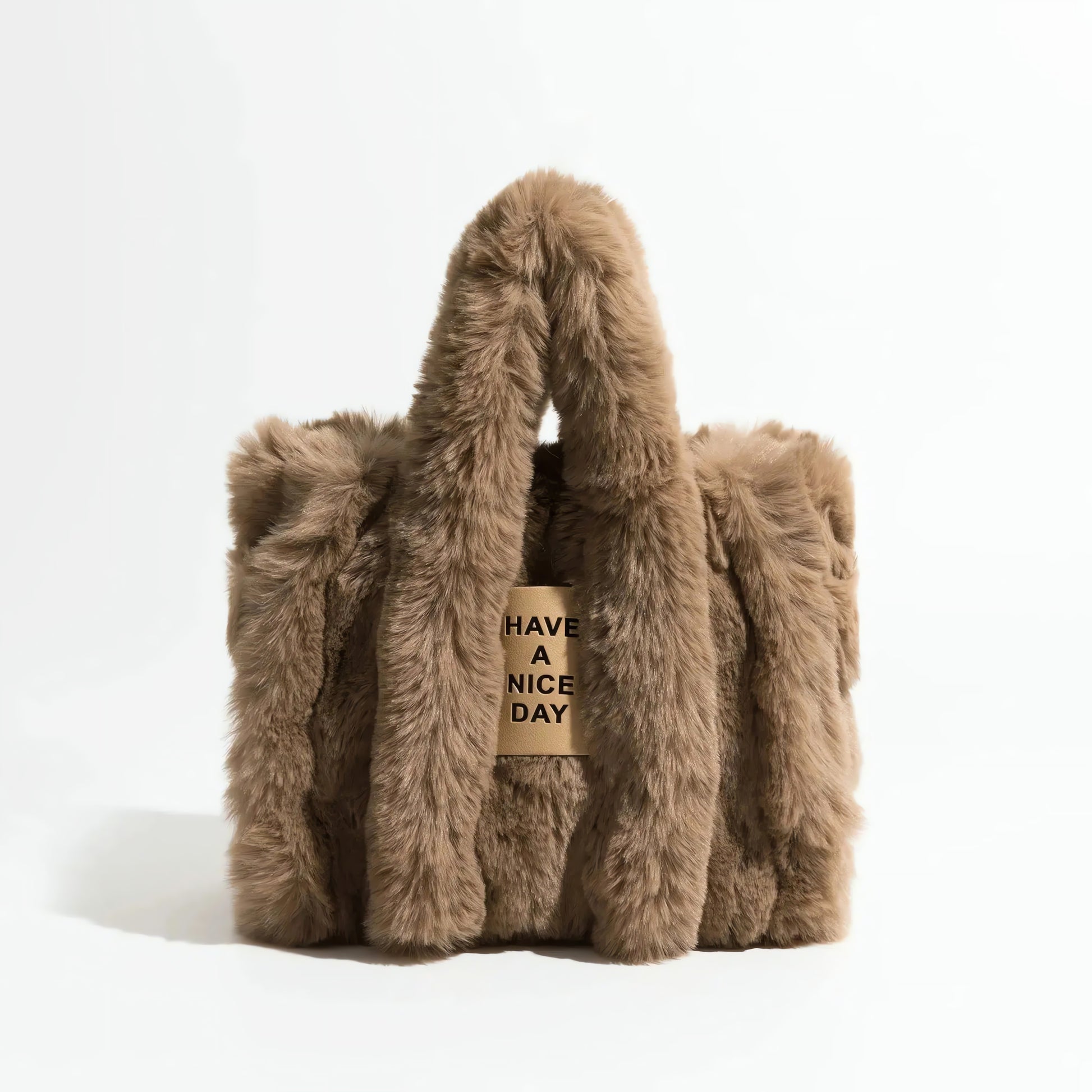 Fluffy Faux Fur Tote Bag - KAYSMAR