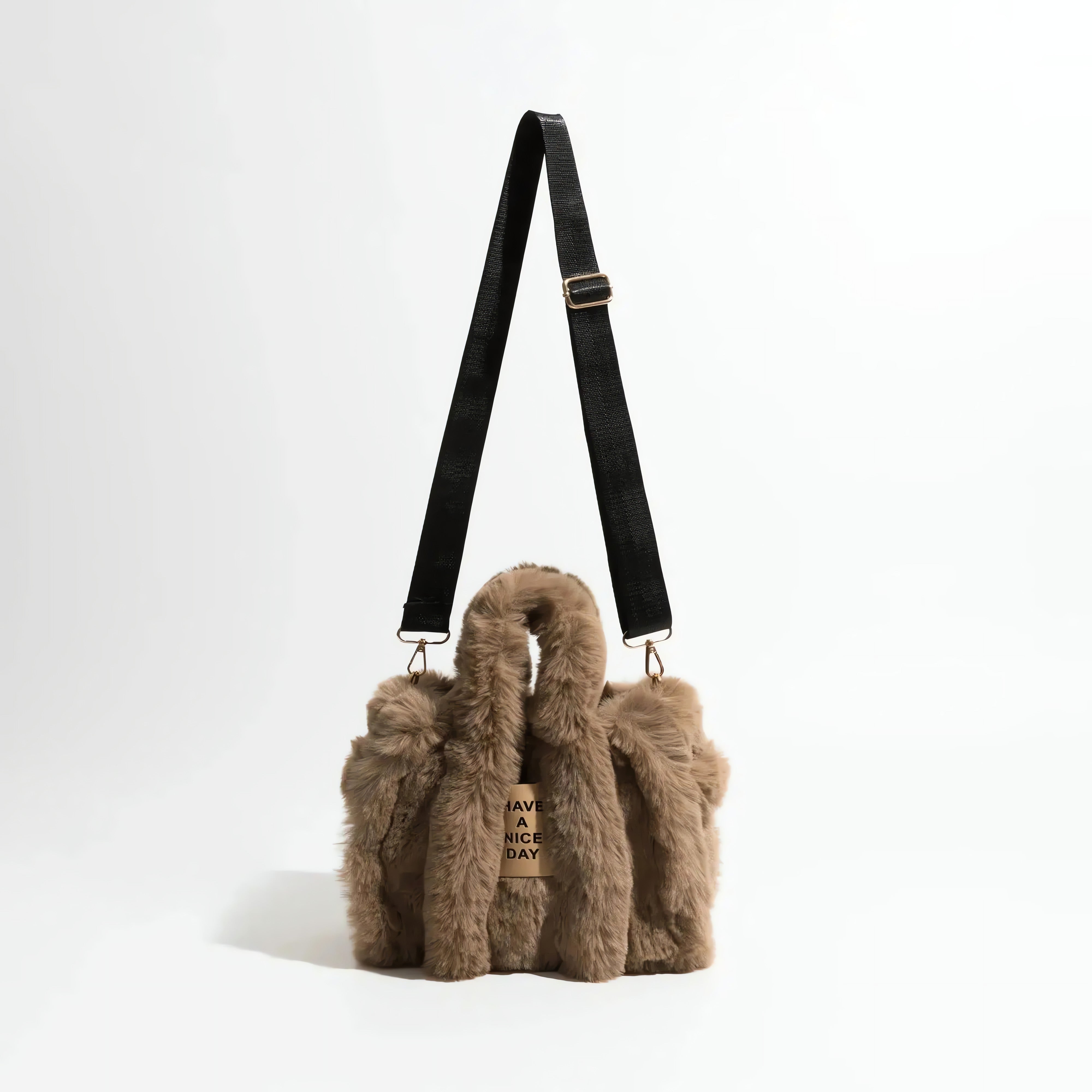 Fluffy Faux Fur Tote Bag - KAYSMAR