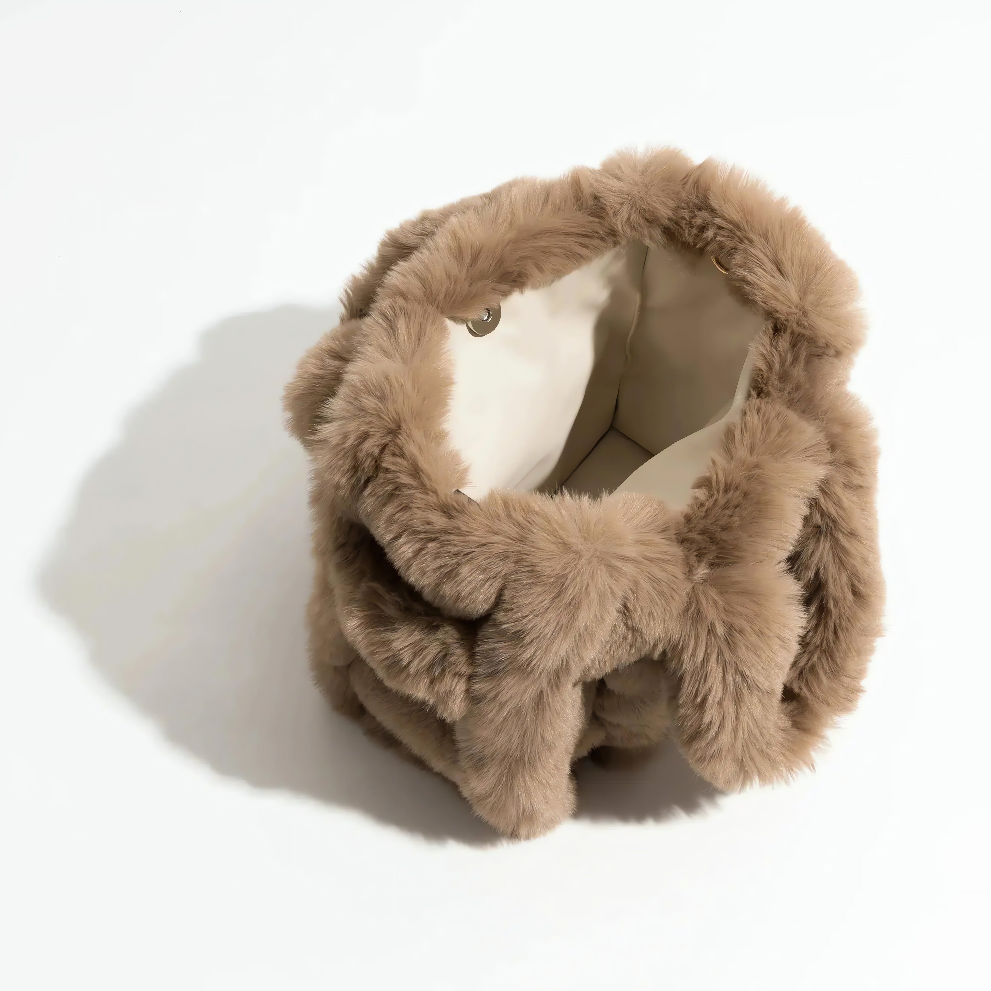 Fluffy Faux Fur Tote Bag - KAYSMAR