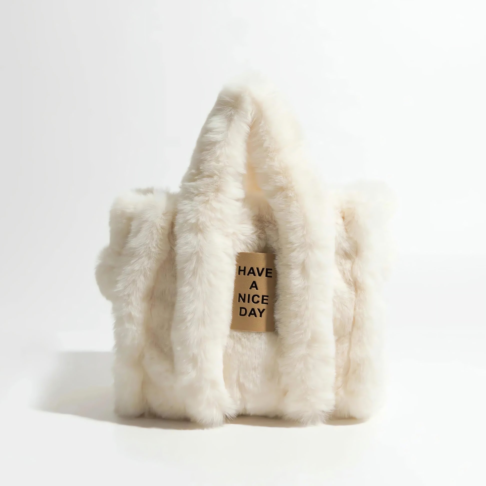 Fluffy Faux Fur Tote Bag - KAYSMAR