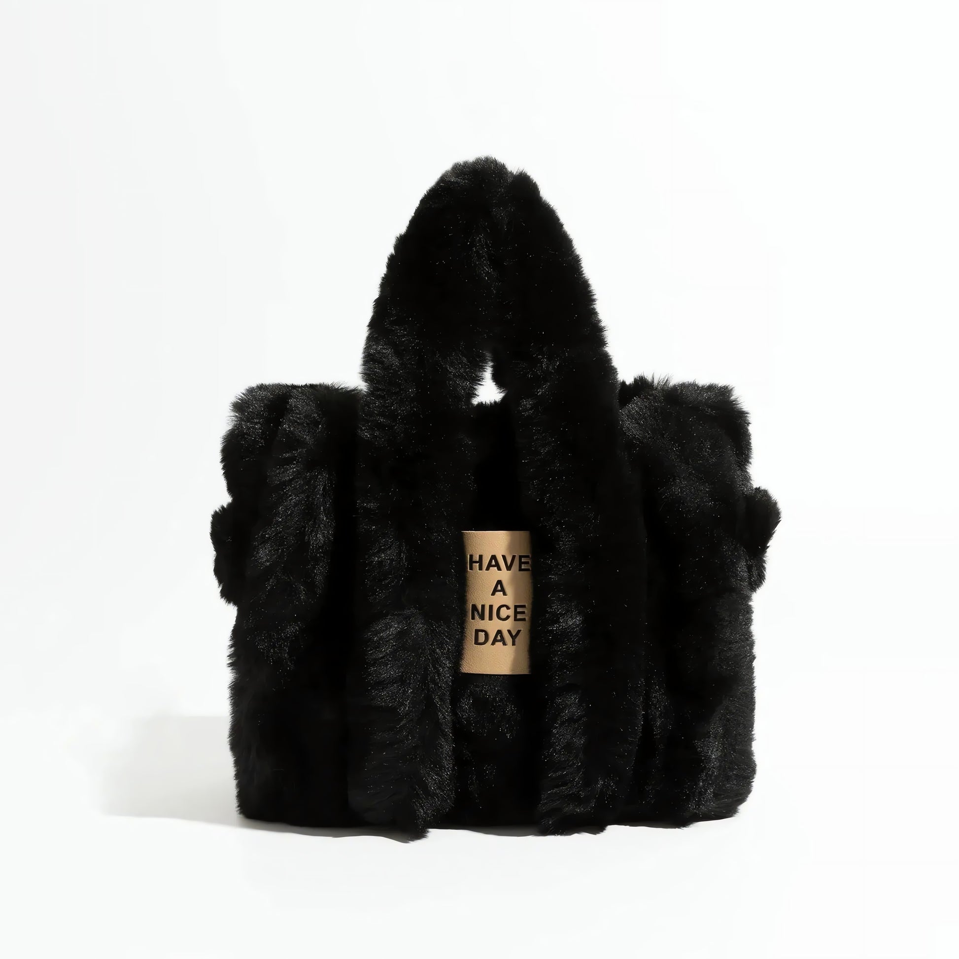 Fluffy Faux Fur Tote Bag - KAYSMAR
