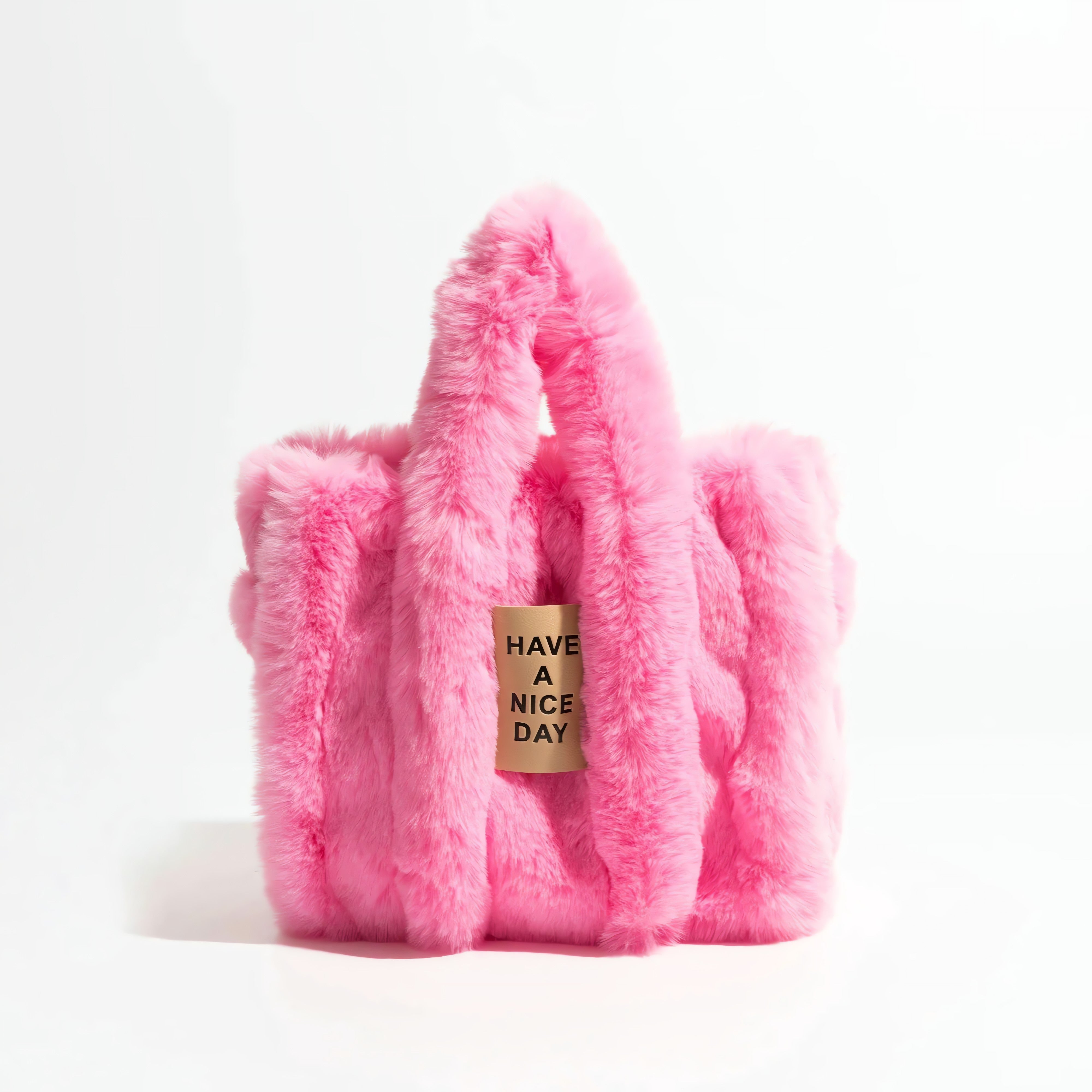 Fluffy Faux Fur Tote Bag - KAYSMAR