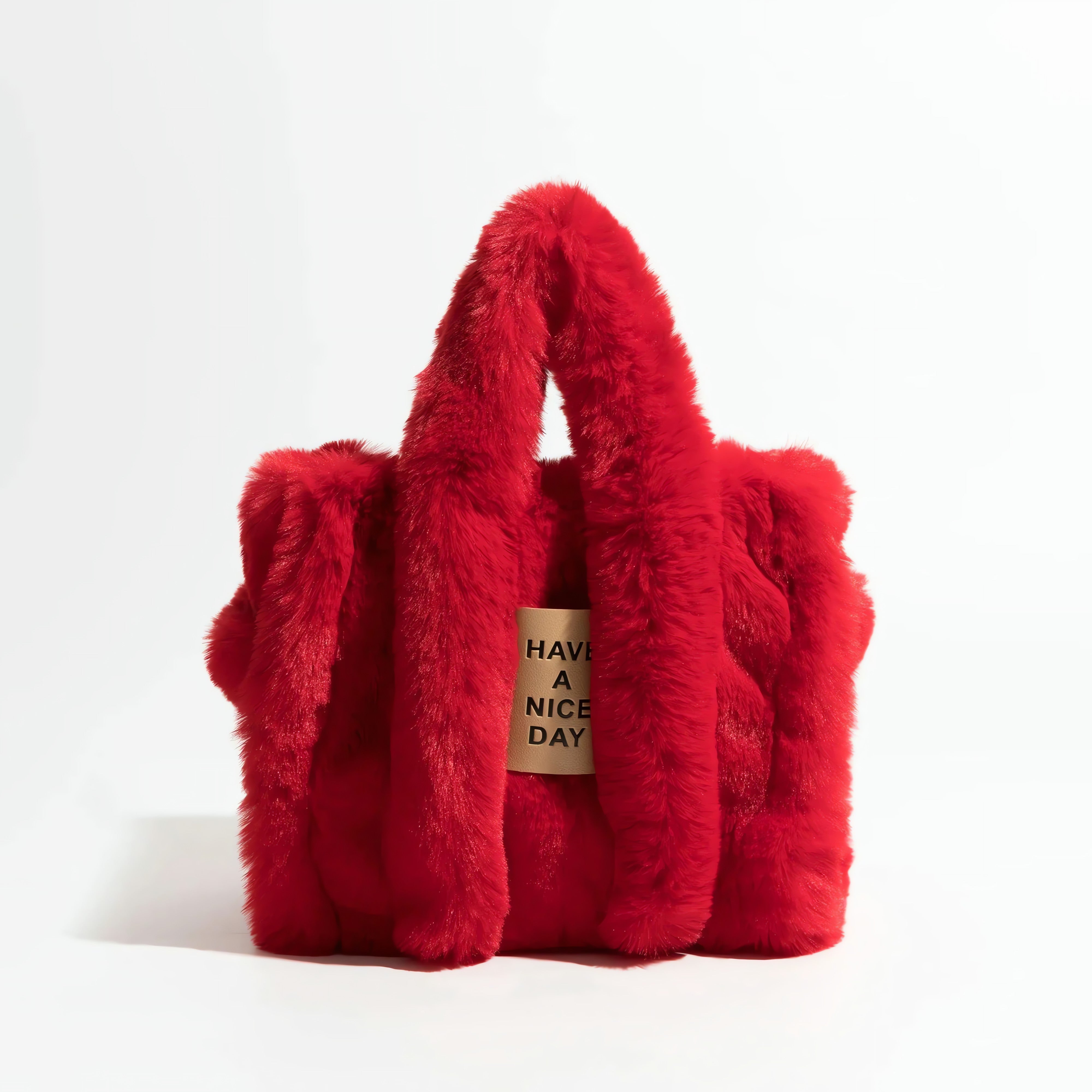 Fluffy Faux Fur Tote Bag - KAYSMAR