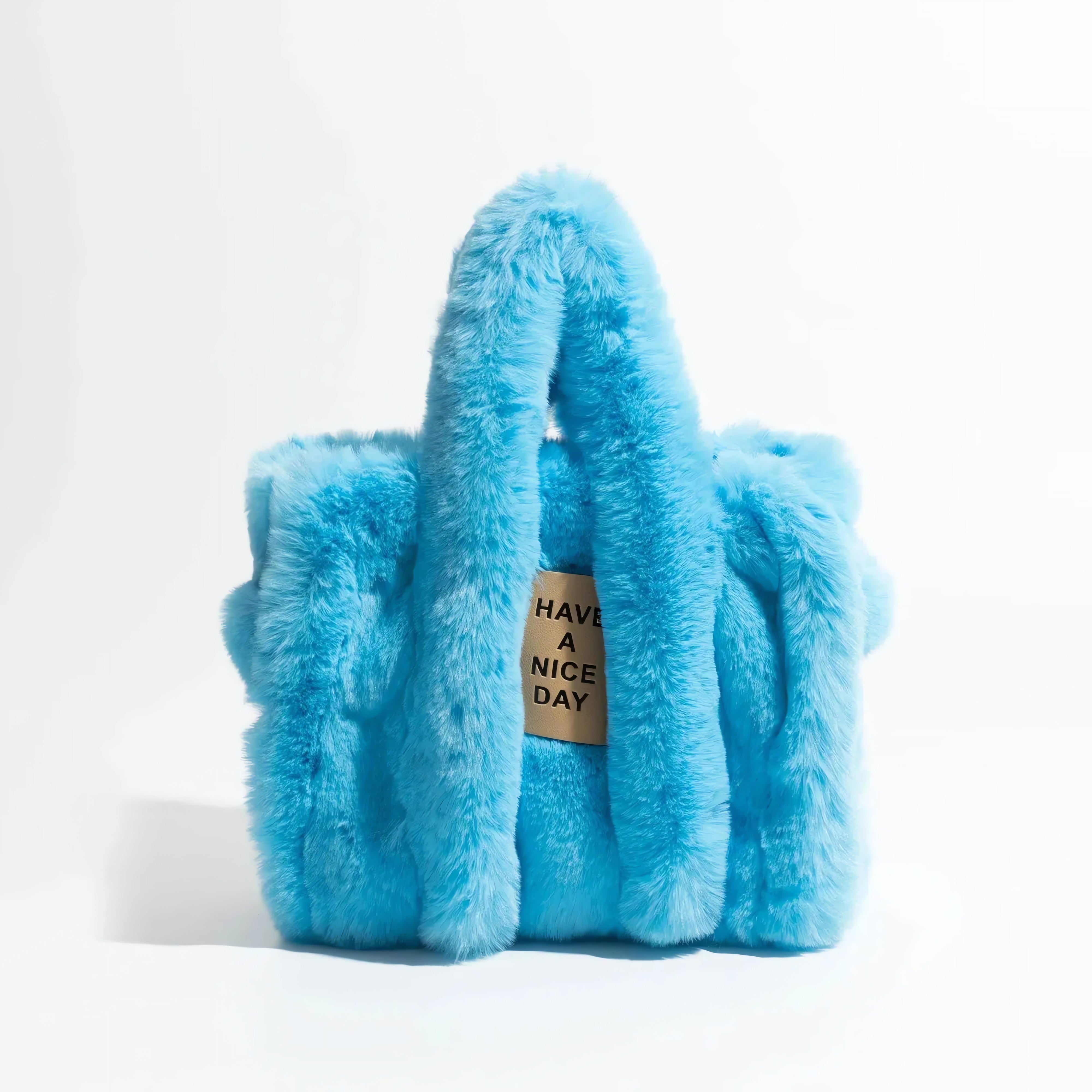 Fluffy Faux Fur Tote Bag - KAYSMAR