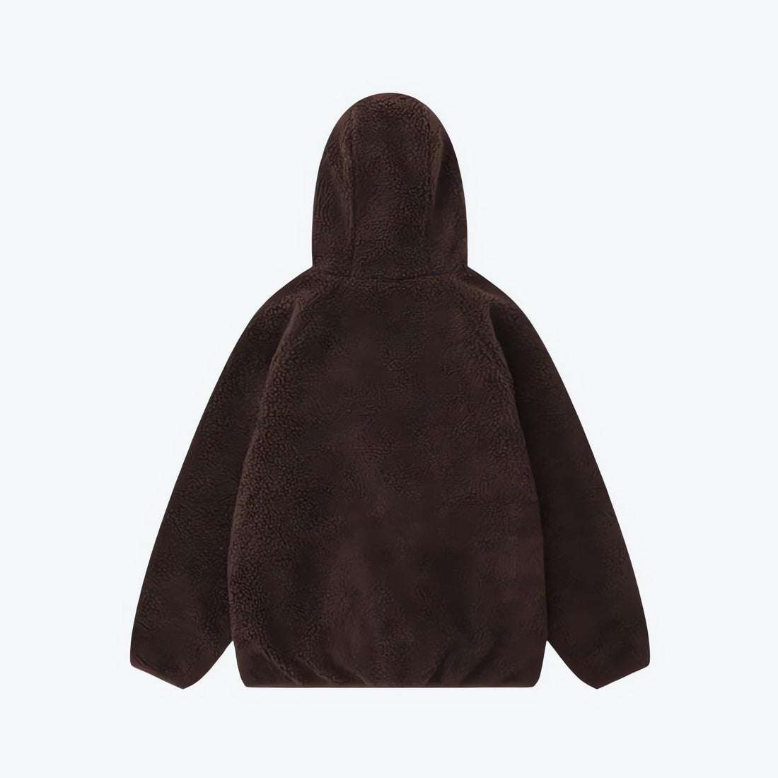 Funnel Neck Zip-Up Teddy Hoodie - KAYSMAR