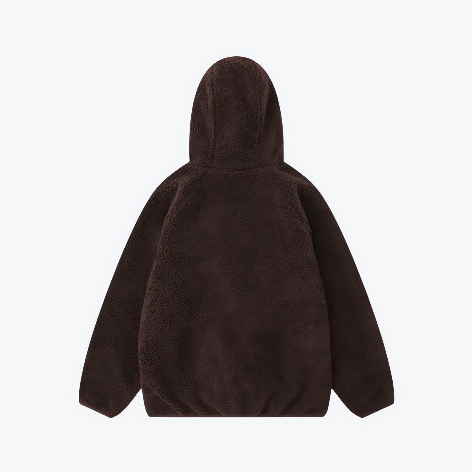 Funnel Neck Zip-Up Teddy Hoodie - KAYSMAR