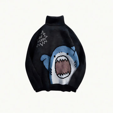 Funny Shark Knitted Sweater - KAYSMAR