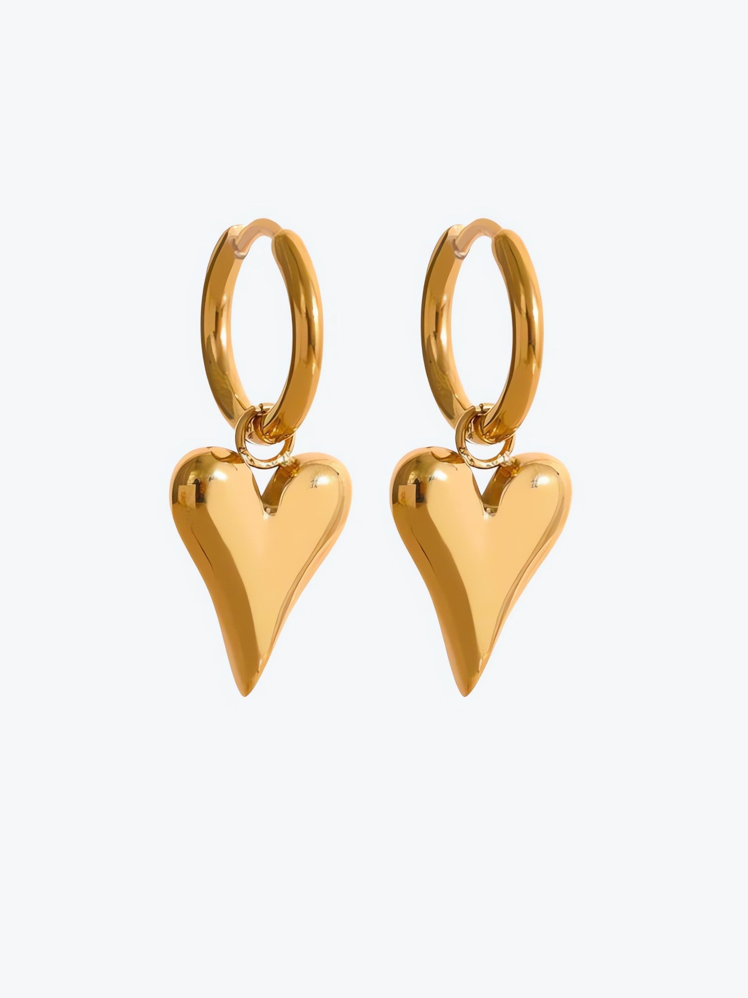 Golden Heart Necklace & Earrings Set - KAYSMAR