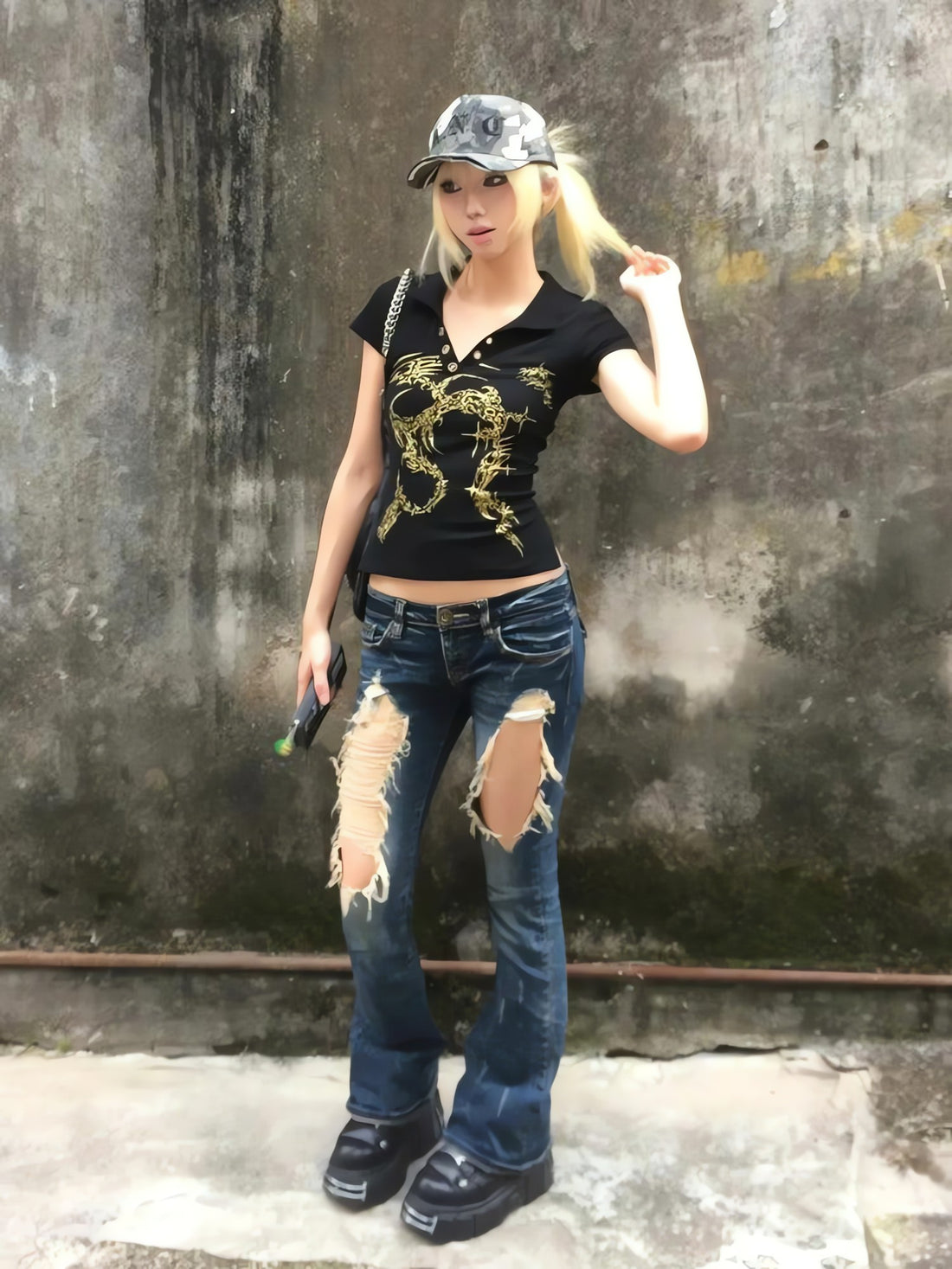 Golden Sigilism Backless Top - KAYSMAR