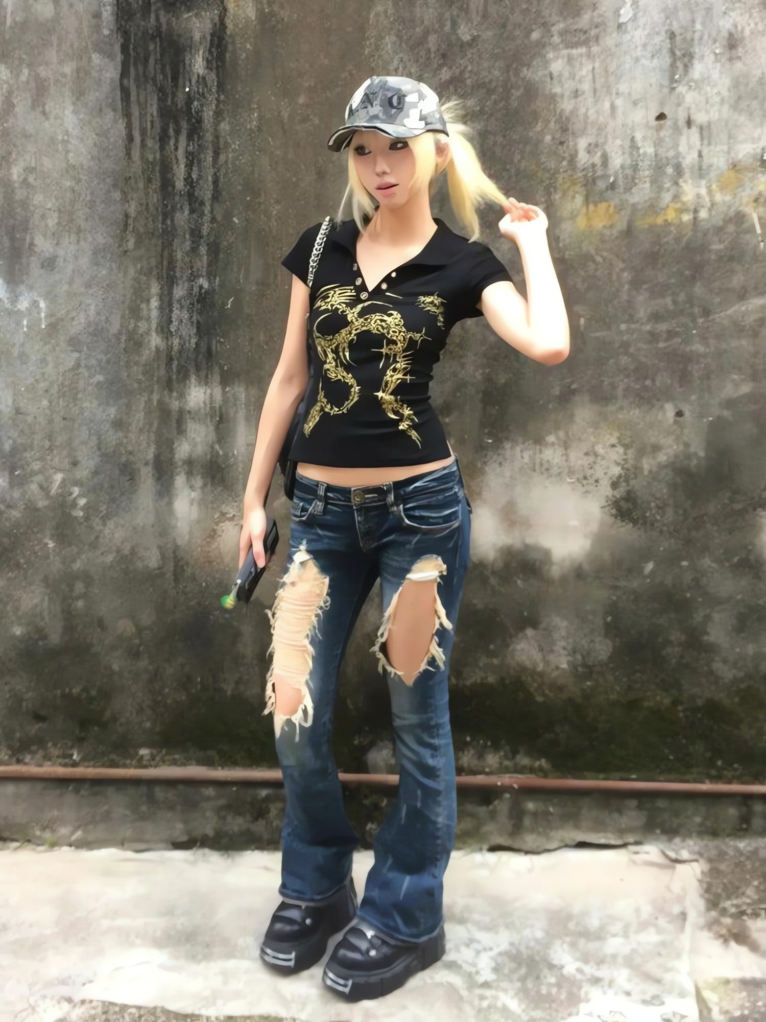 Golden Sigilism Backless Top - KAYSMAR