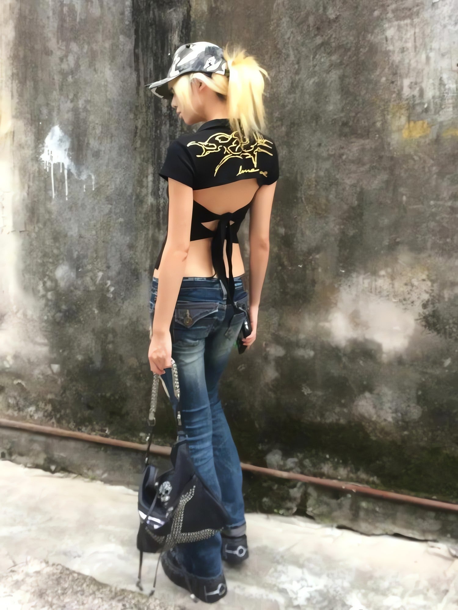 Golden Sigilism Backless Top - KAYSMAR