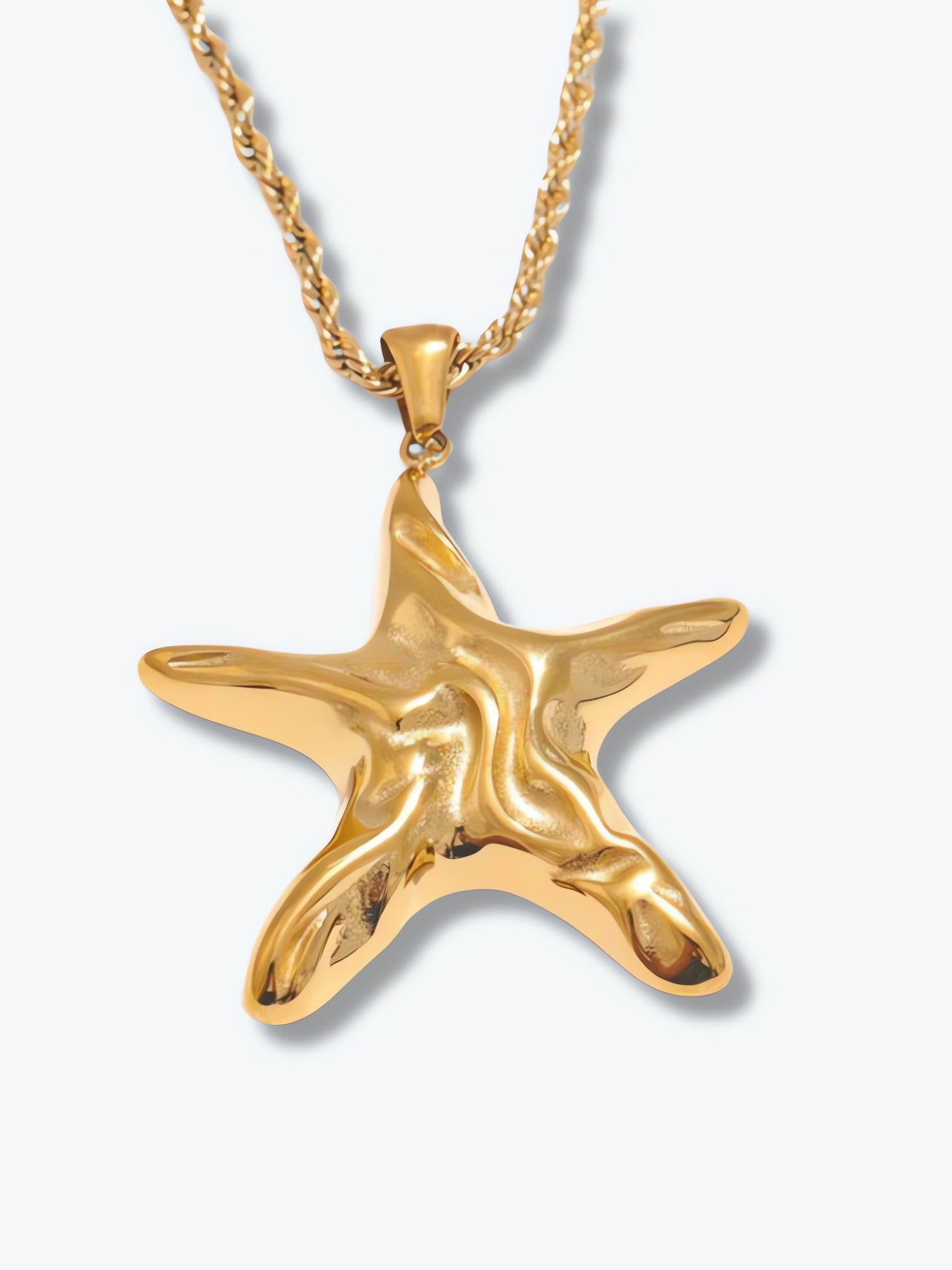 Golden Starfish Necklace & Earrings Set - KAYSMAR
