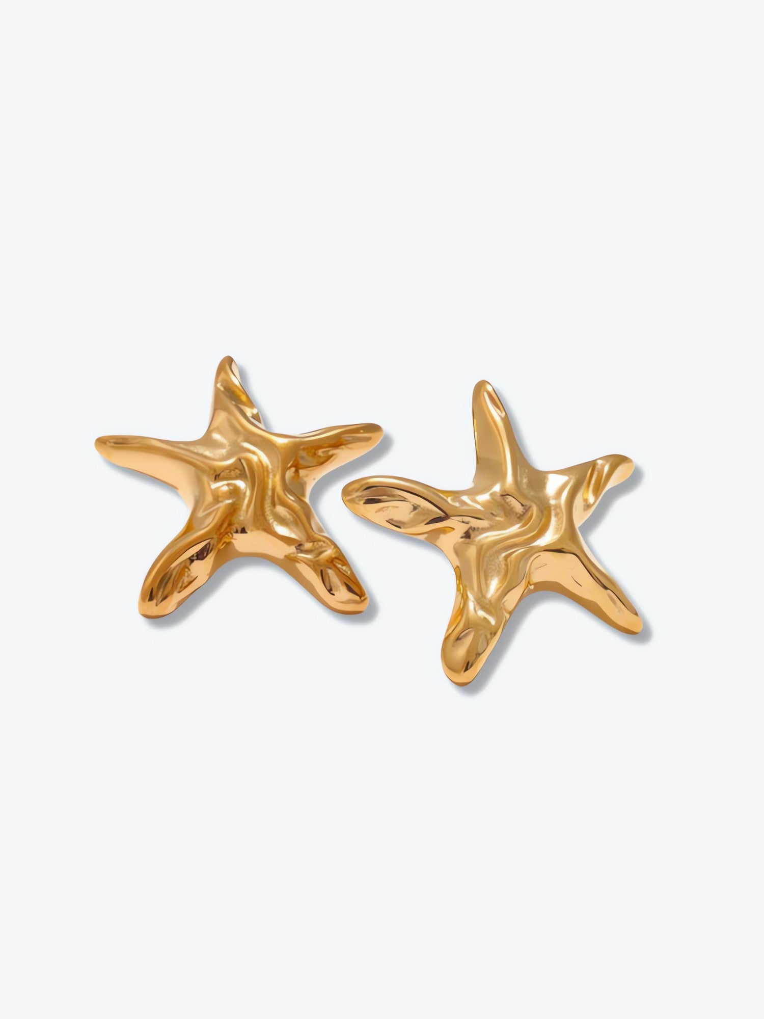 Golden Starfish Necklace & Earrings Set - KAYSMAR