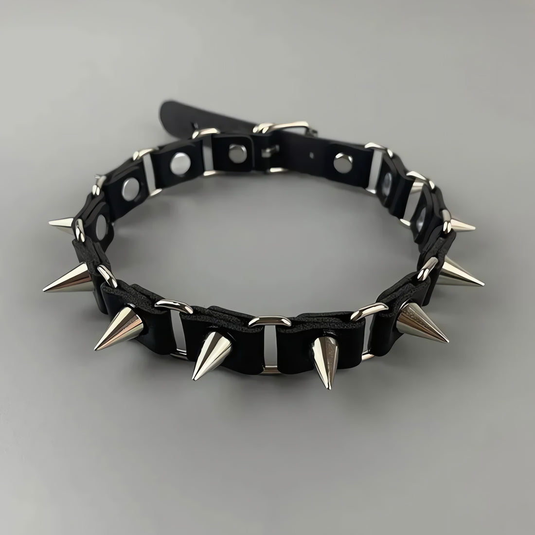 Goth Barbed Choker Collar Necklace - KAYSMAR