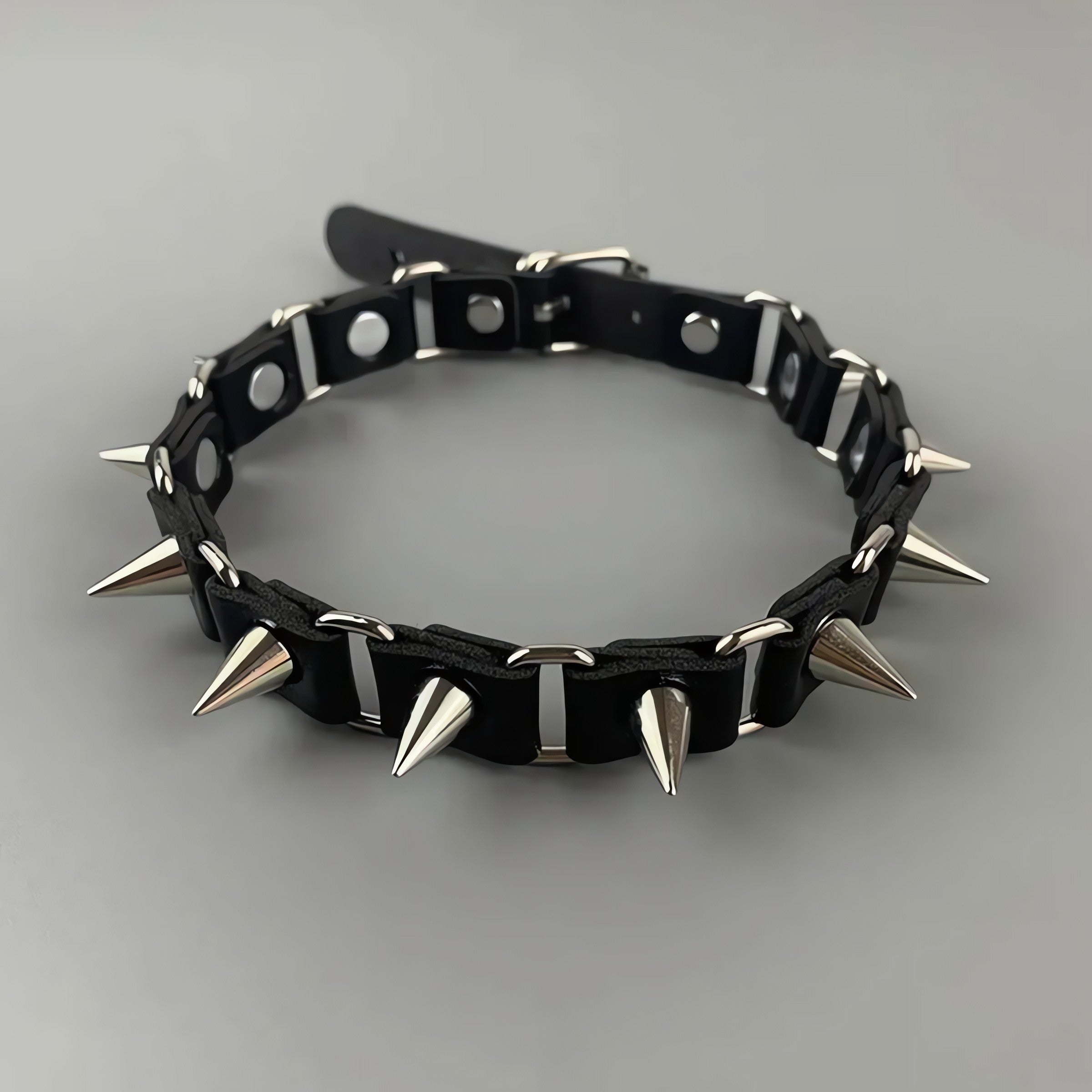 Goth Barbed Choker Collar Necklace - KAYSMAR