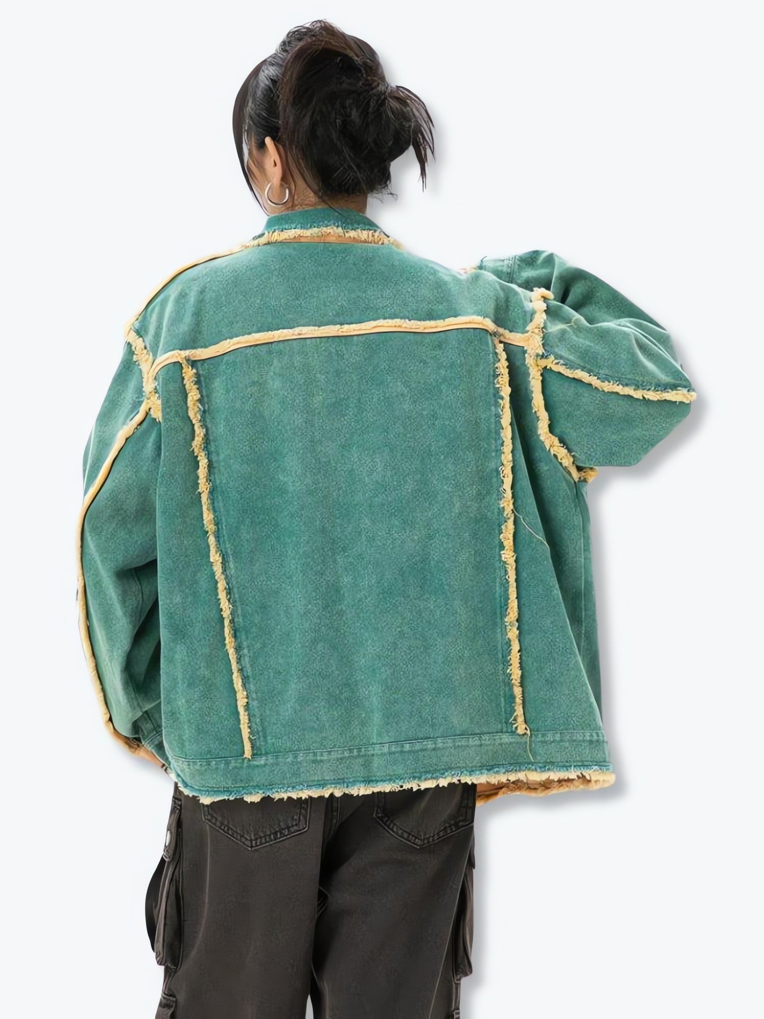 Green Denim Jacket - KAYSMAR