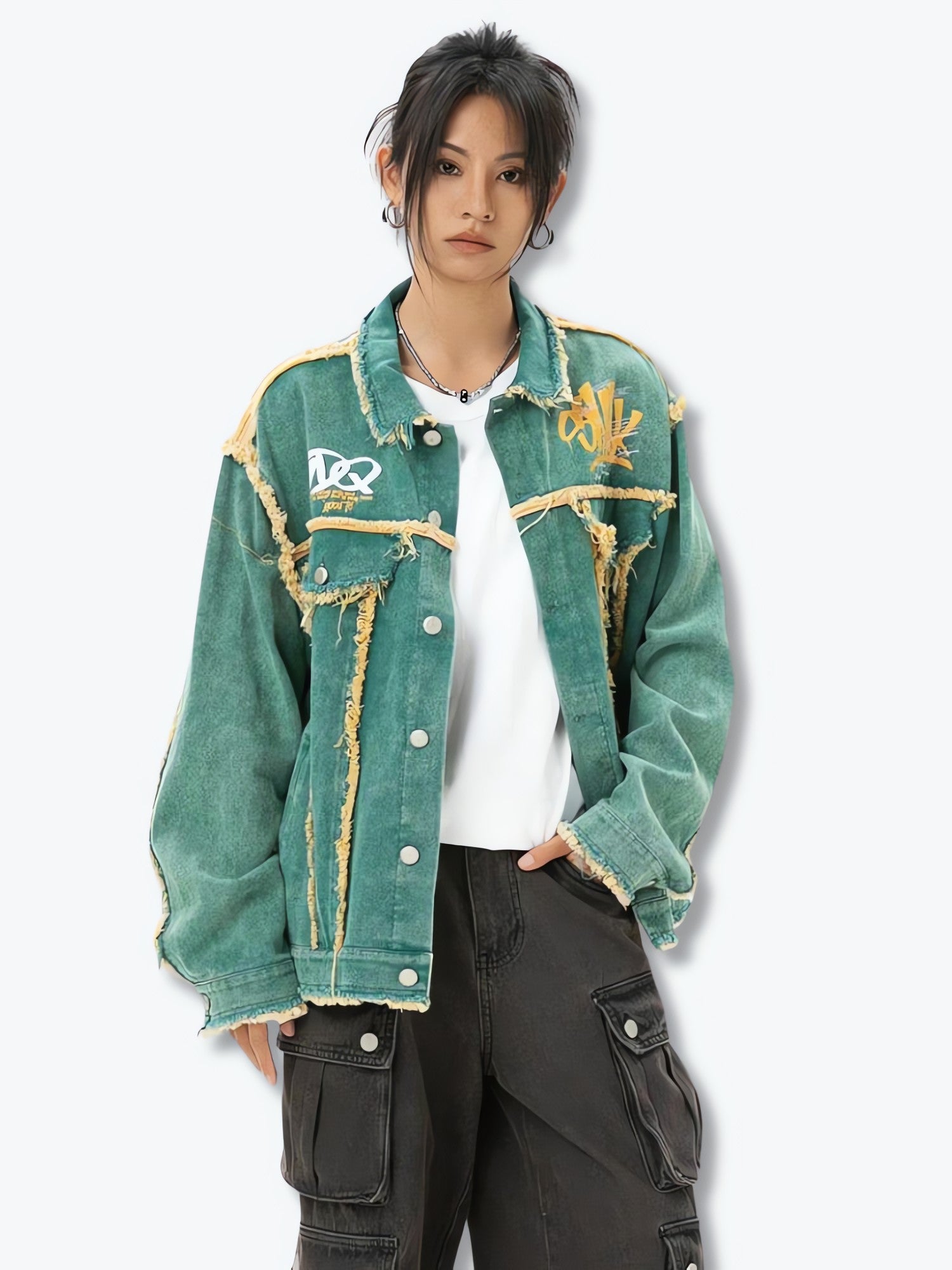 Green Denim Jacket - KAYSMAR