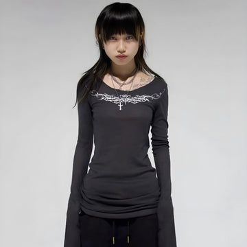 Grunge Barbed Wire Top - KAYSMAR
