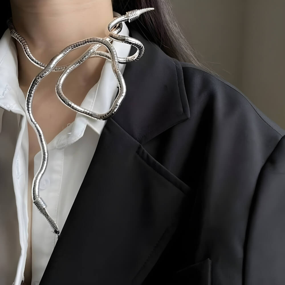 Grunge Snake Necklace & Bracelet - KAYSMAR