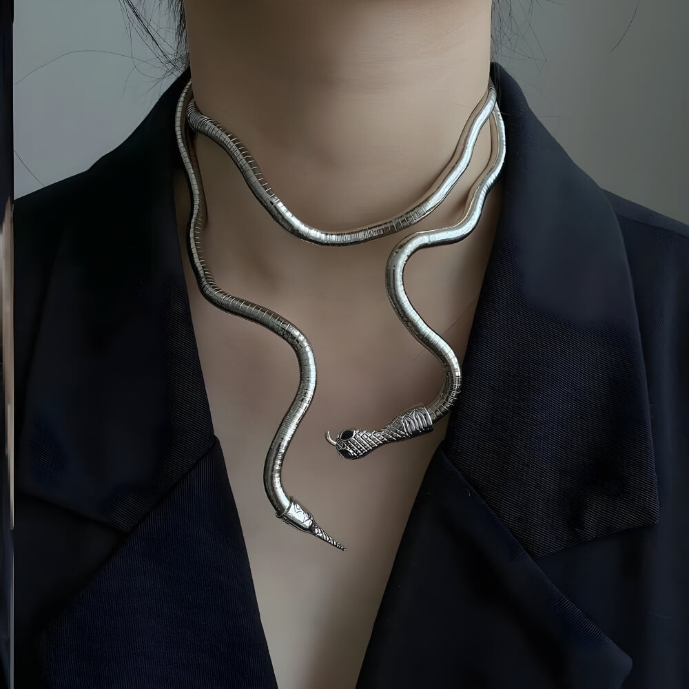 Grunge Snake Necklace & Bracelet - KAYSMAR