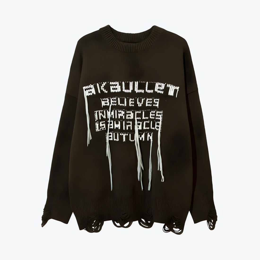 Grunge AK-Bullet Tasseled Sweater - KAYSMAR