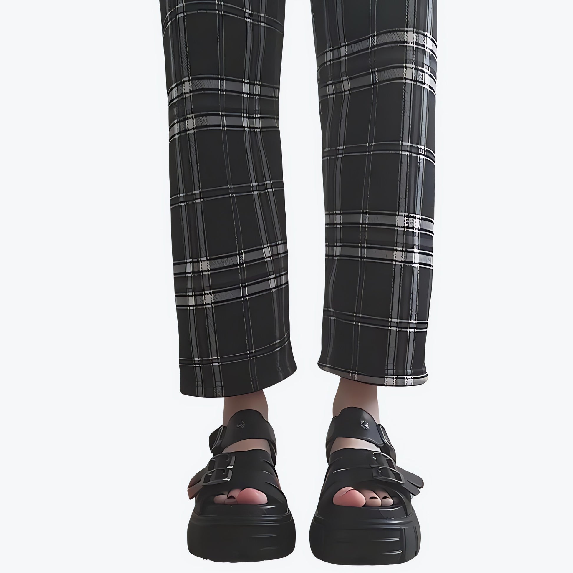 Grunge Belted Platform Sandals - KAYSMAR