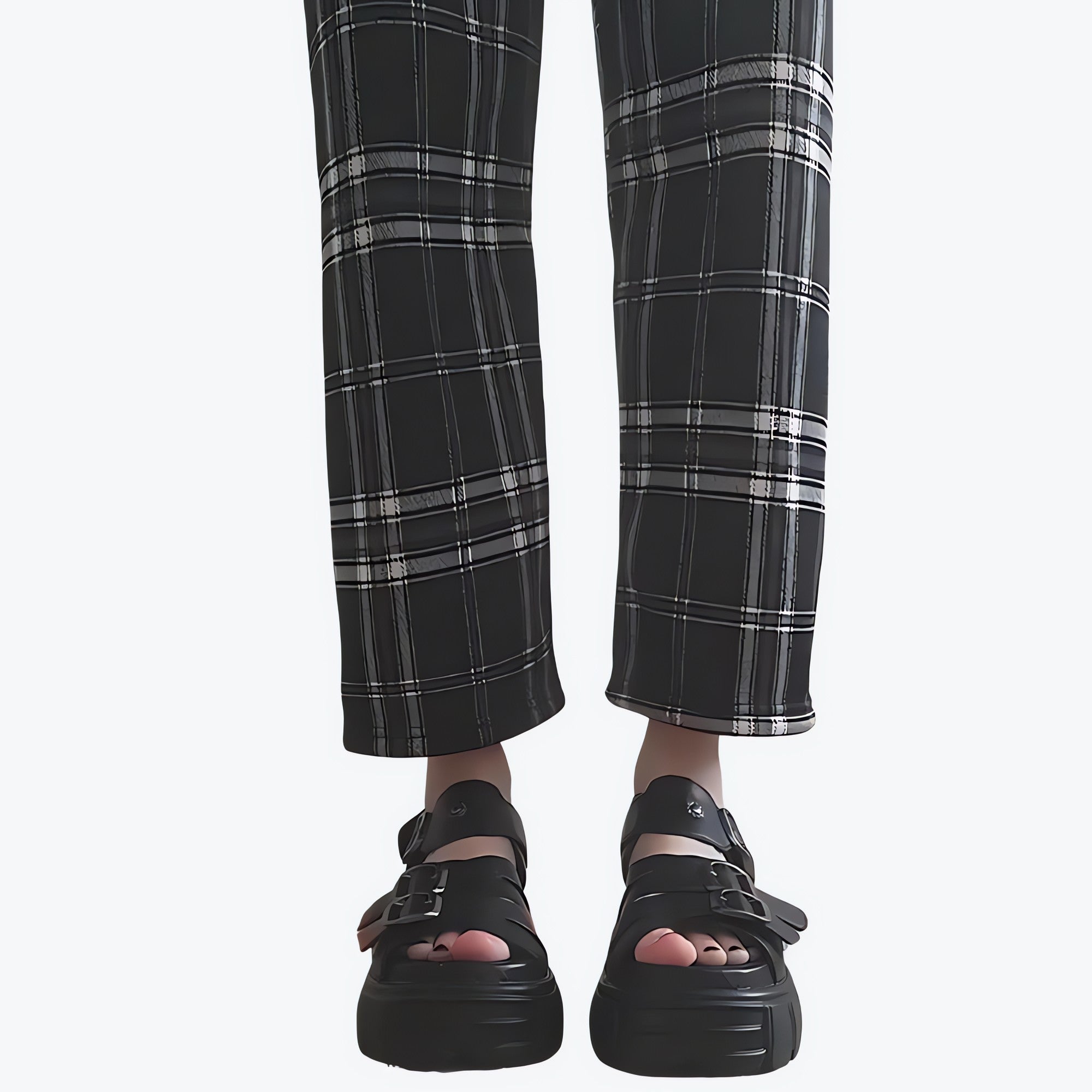 Grunge Belted Platform Sandals - KAYSMAR