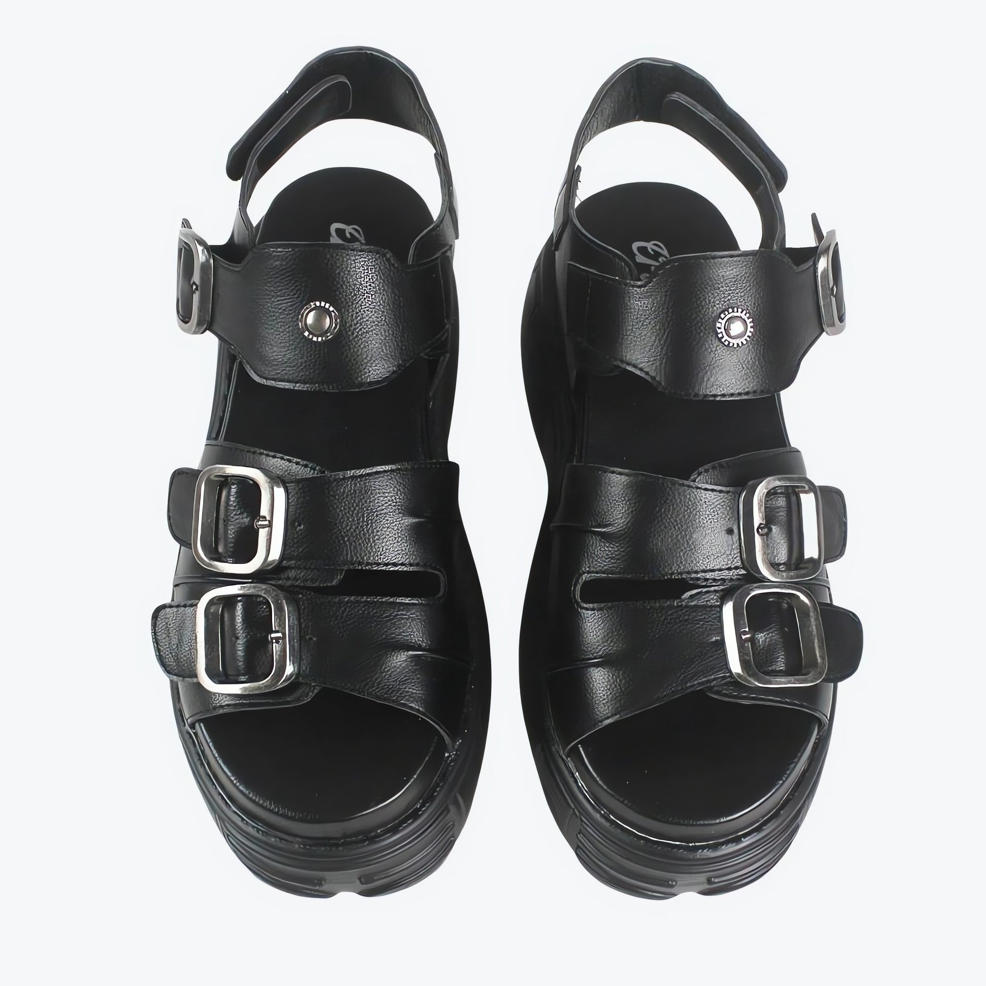 Grunge Belted Platform Sandals - KAYSMAR