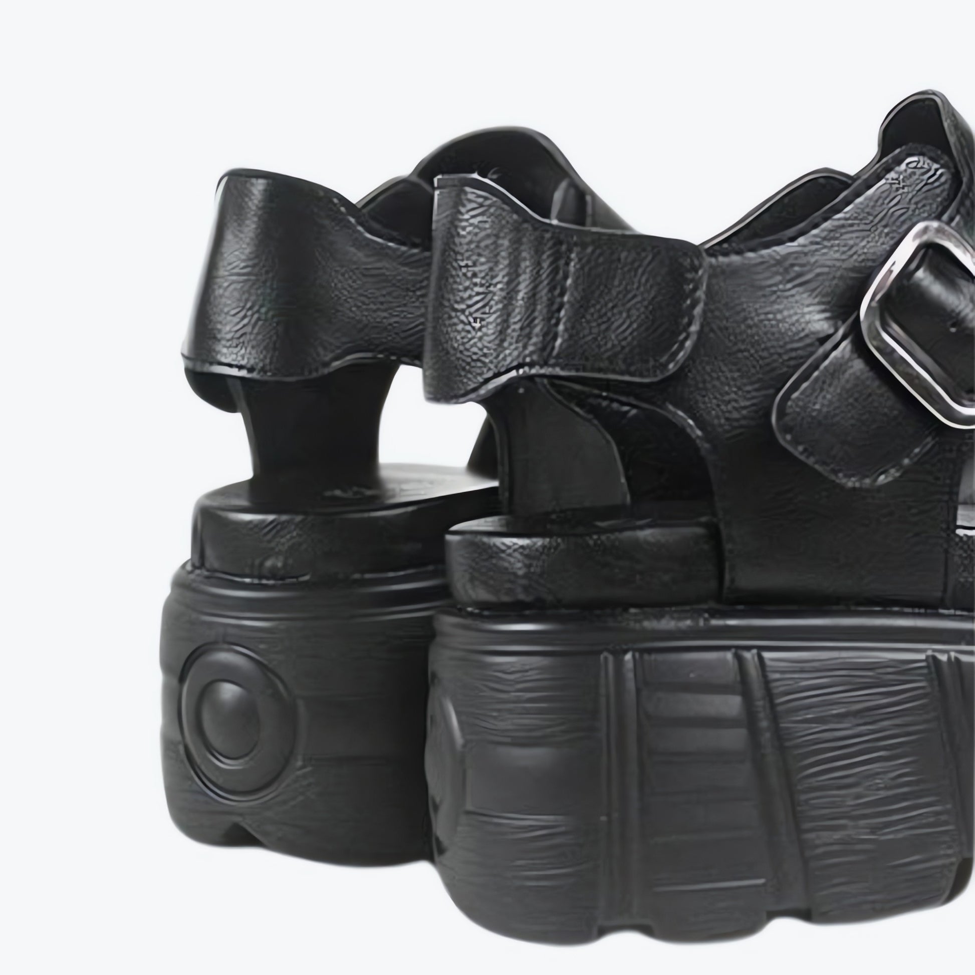 Grunge Belted Platform Sandals - KAYSMAR