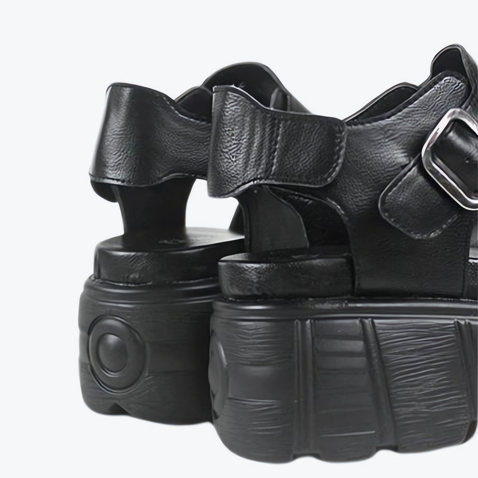 Grunge Belted Platform Sandals - KAYSMAR