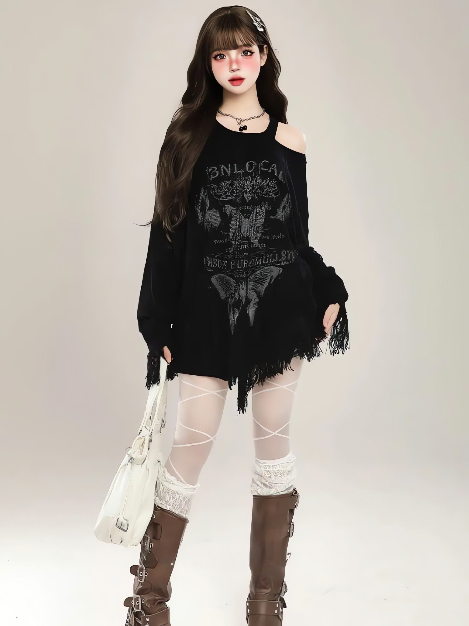 Grunge Butterfly Sweater - KAYSMAR