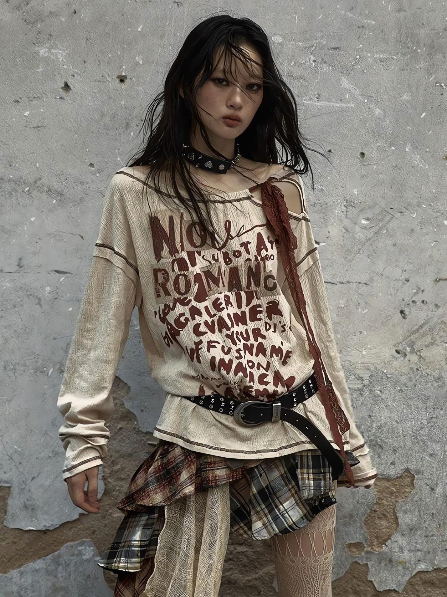 Grunge Cut Out Top - KAYSMAR